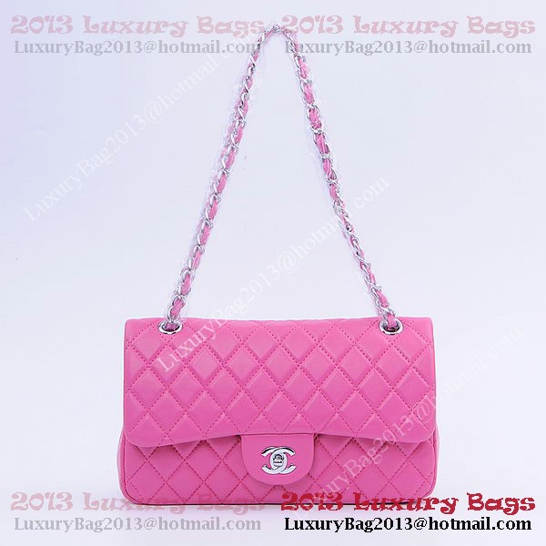 Chanel 2.55 Series Classic Flap Bag 1112 Peach Sheepskin Silver Chanel 2.55 Series Classic Flap Bag 1112 Peach Sheepskin Silver