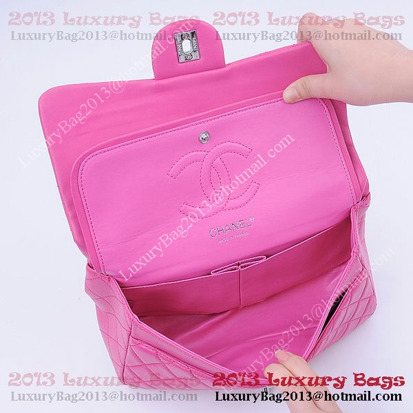 Chanel 2.55 Series Classic Flap Bag 1112 Peach Sheepskin Silver Chanel 2.55 Series Classic Flap Bag 1112 Peach Sheepskin Silver