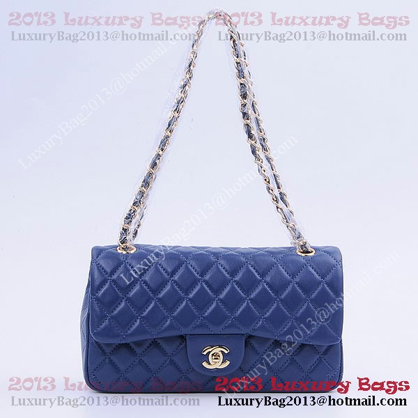 Chanel 2.55 Series Classic Flap Bag 1112 RoyalBlue Sheepskin Gold Chanel 2.55 Series Classic Flap Bag 1112 RoyalBlue Sheepskin Gold