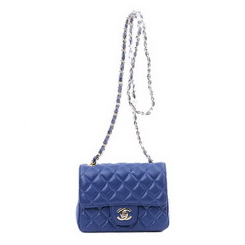 Chanel mini Classic Flap Bag RoyalBlue Sheekskin 1115 Gold Chanel mini Classic Flap Bag RoyalBlue Sheekskin 1115 Gold