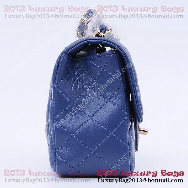 Chanel mini Classic Flap Bag RoyalBlue Sheekskin 1115 Gold Chanel mini Classic Flap Bag RoyalBlue Sheekskin 1115 Gold