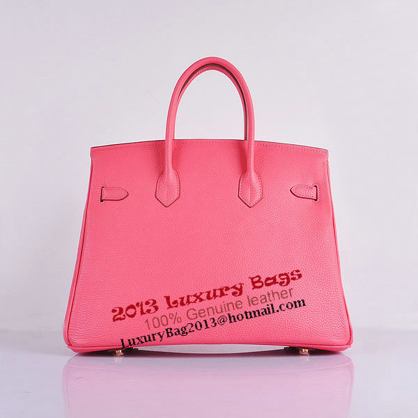 Hermes Birkin 35CM Tote Bag Pink Clemence Leather H6089 Gold Hermes Birkin 35CM Tote Bag Pink Clemence Leather H6089 Gold