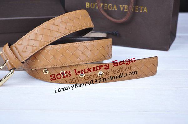 Bottega Veneta Intrecciato Nappa Belt 274483 Camel Bottega Veneta Intrecciato Nappa Belt 274483 Camel