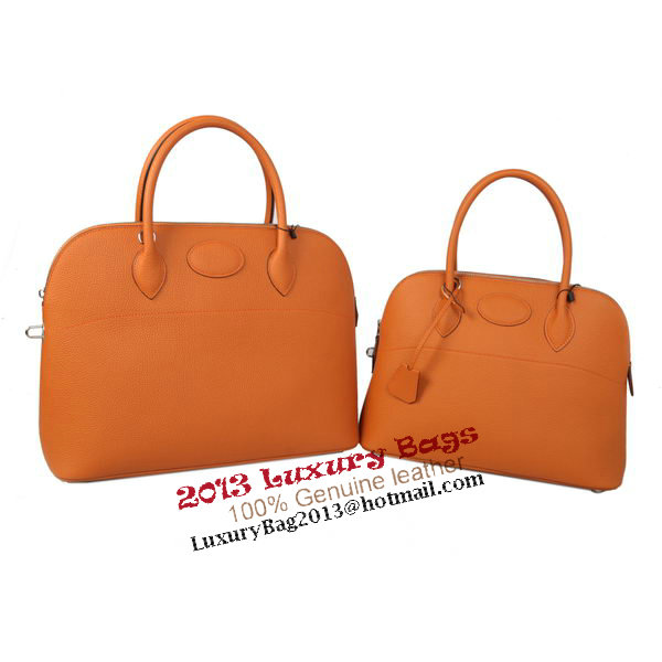 Hermes Bolide 37CM Tote Bags Calf Leather Orange Hermes Bolide 37CM Tote Bags Calf Leather Orange