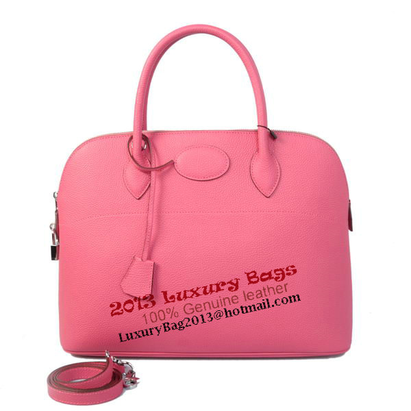 Hermes Bolide 37CM Tote Bags Calf Leather Rose Hermes Bolide 37CM Tote Bags Calf Leather Rose