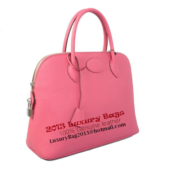 Hermes Bolide 37CM Tote Bags Calf Leather Rose Hermes Bolide 37CM Tote Bags Calf Leather Rose