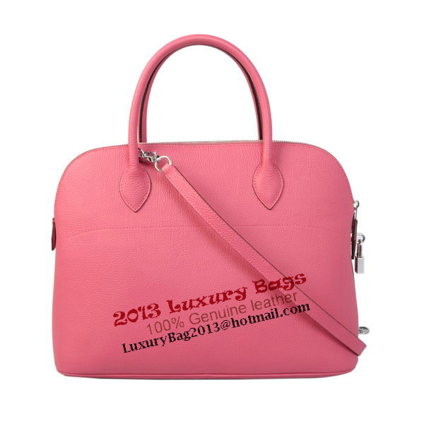 Hermes Bolide 37CM Tote Bags Calf Leather Rose Hermes Bolide 37CM Tote Bags Calf Leather Rose