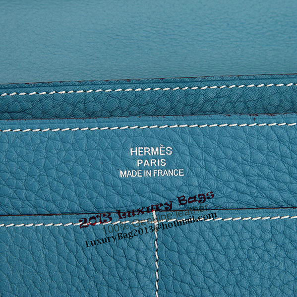 Hermes Dogon Combined Wallet A508 Light Blue Hermes Dogon Combined Wallet A508 Light Blue