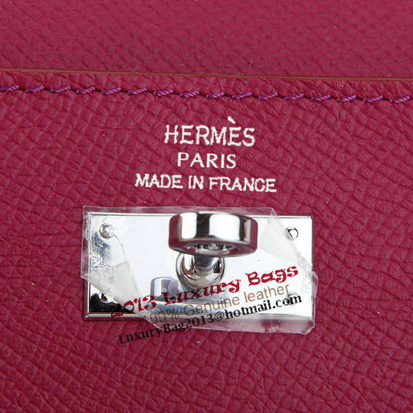 Hermes Kelly Original Saffiano Leather Bi-Fold Wallet A708 Burgundy Hermes Kelly Original Saffiano Leather Bi-Fold Wallet A708 Burgundy