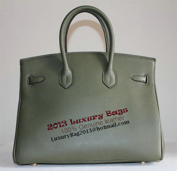 Hermes Birkin 35CM Tote Bag Dark Green Clemence Leather H6089 Gold Hermes Birkin 35CM Tote Bag Dark Green Clemence Leather H6089 Gold