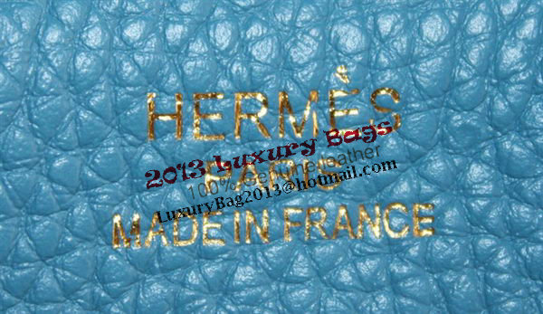 Hermes Birkin 35CM Tote Bag Light Blue Clemence Leather H6089 Gold Hermes Birkin 35CM Tote Bag Light Blue Clemence Leather H6089 Gold