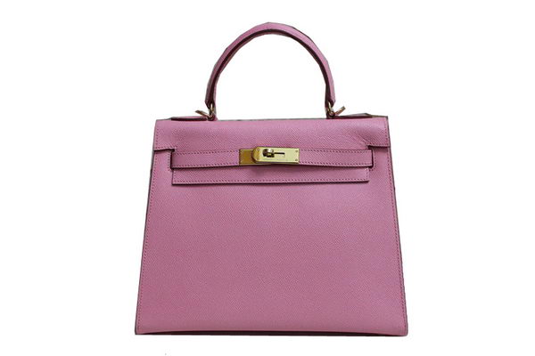 Hermes Kelly 32cm Shoulder Bag Pink Saffiano Leather K32 Gold