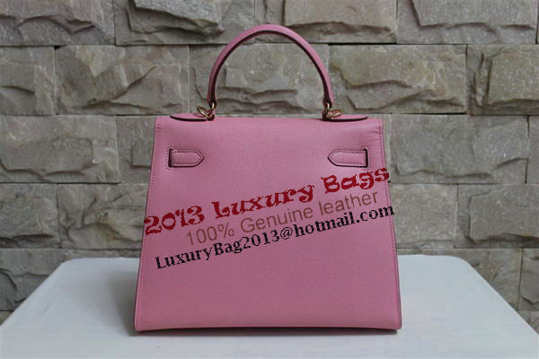 Hermes Kelly 32cm Shoulder Bag Pink Saffiano Leather K32 Gold Hermes Kelly 32cm Shoulder Bag Pink Saffiano Leather K32 Gold
