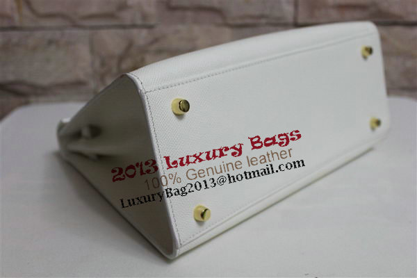 Hermes Kelly 32cm Shoulder Bag White Saffiano Leather K32 Gold Hermes Kelly 32cm Shoulder Bag White Saffiano Leather K32 Gold