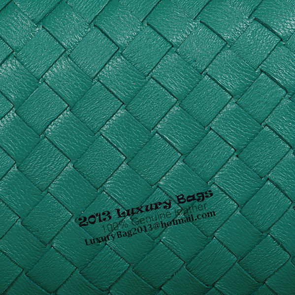 Bottega Veneta Intrecciato Sheepskin Impero Ayers Knot Clutch 11308 Green Bottega Veneta Intrecciato Sheepskin Impero Ayers Knot Clutch 11308 Green