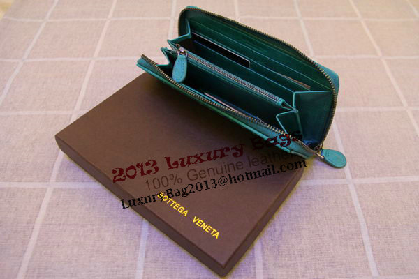 Bottega Veneta Intrecciato Nappa Zip Around Wallet 17004 Light Green Bottega Veneta Intrecciato Nappa Zip Around Wallet 17004 Light Green