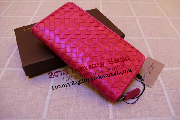Bottega Veneta Intrecciato Nappa Zip Around Wallet 17004 Peach Bottega Veneta Intrecciato Nappa Zip Around Wallet 17004 Peach