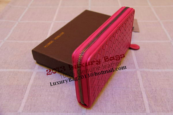 Bottega Veneta Intrecciato Nappa Zip Around Wallet 17004 Peach Bottega Veneta Intrecciato Nappa Zip Around Wallet 17004 Peach