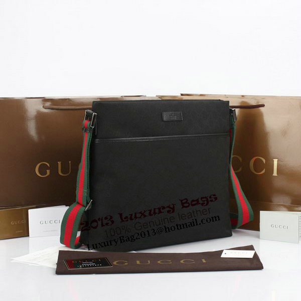 Gucci GG Canvas Medium Messenger Bag 189751 Black Gucci GG Canvas Medium Messenger Bag 189751 Black