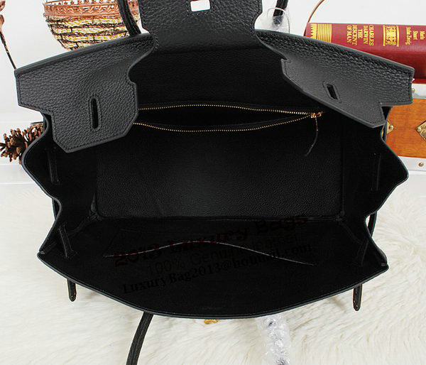 Hermes Birkin 35CM Tote Bag Black Clemence Leather H35 Gold Hermes Birkin 35CM Tote Bag Black Clemence Leather H35 Gold