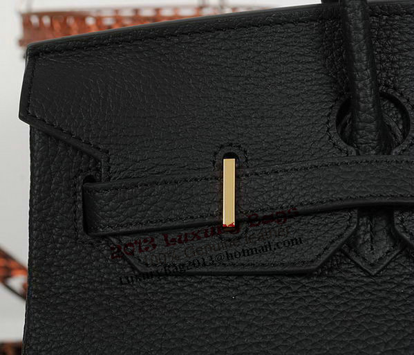 Hermes Birkin 35CM Tote Bag Black Clemence Leather H35 Gold Hermes Birkin 35CM Tote Bag Black Clemence Leather H35 Gold