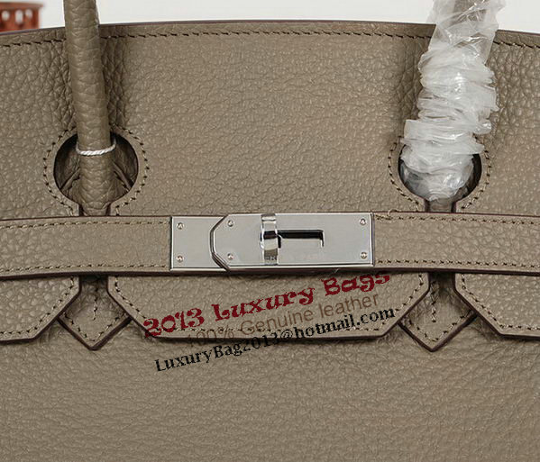 Hermes Birkin 35CM Tote Bag Gray Clemence Leather H35 Silver Hermes Birkin 35CM Tote Bag Gray Clemence Leather H35 Silver