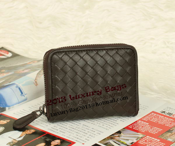 Bottega Veneta Intrecciato Nappa Mini Wallet 5818 Brown Bottega Veneta Intrecciato Nappa Mini Wallet 5818 Brown
