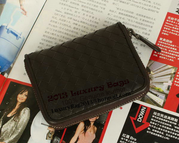 Bottega Veneta Intrecciato Nappa Mini Wallet 5818 Brown Bottega Veneta Intrecciato Nappa Mini Wallet 5818 Brown