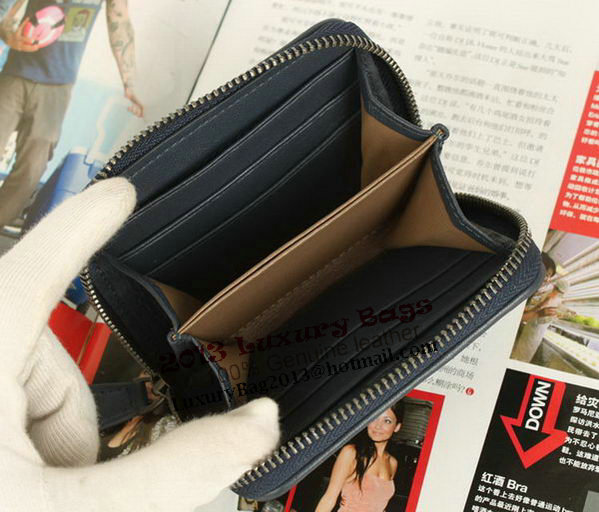 Bottega Veneta Intrecciato Nappa Mini Wallet 5818 RoyalBlue Bottega Veneta Intrecciato Nappa Mini Wallet 5818 RoyalBlue