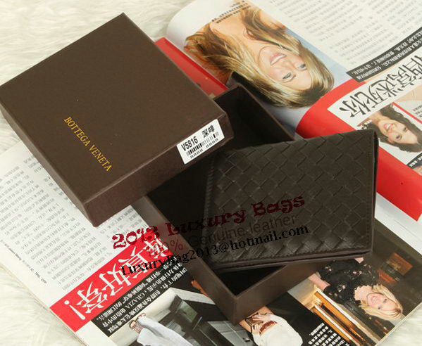 Bottega Veneta Intrecciato Nappa Wallet BV5816 Brown Bottega Veneta Intrecciato Nappa Wallet BV5816 Brown