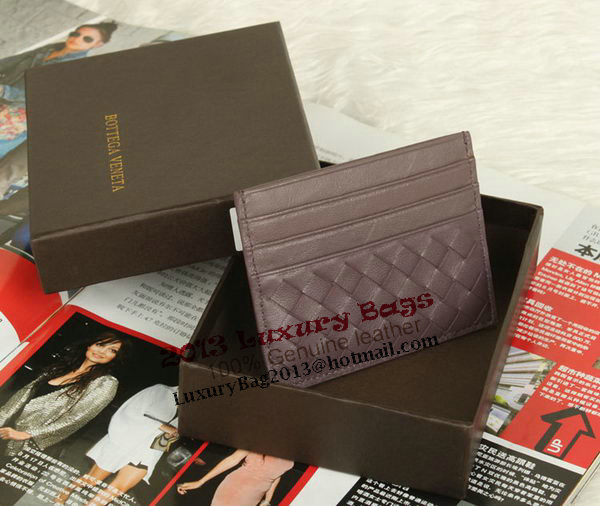 Bottega Veneta Intrecciato VN Card Case 5811 Purple Bottega Veneta Intrecciato VN Card Case 5811 Purple