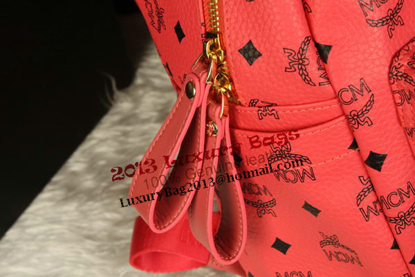 MCM Stark Backpack Jumbo in Calf Leather 8006 Light Red MCM Stark Backpack Jumbo in Calf Leather 8006 Light Red