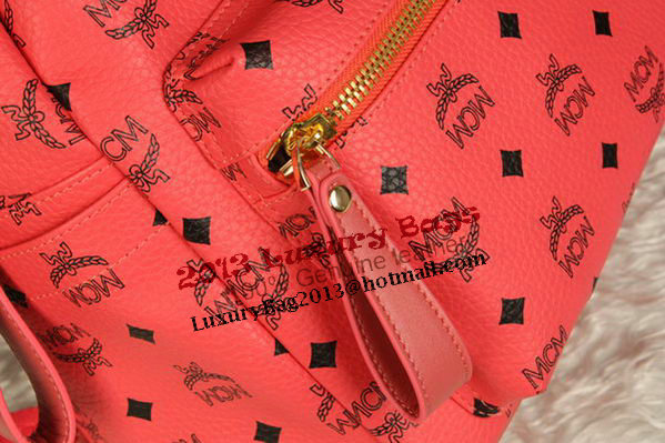 MCM Stark Backpack Jumbo in Calf Leather 8006 Light Red MCM Stark Backpack Jumbo in Calf Leather 8006 Light Red