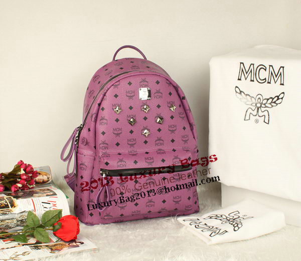 MCM Stark Backpack Jumbo in Calf Leather 8006 Purple MCM Stark Backpack Jumbo in Calf Leather 8006 Purple