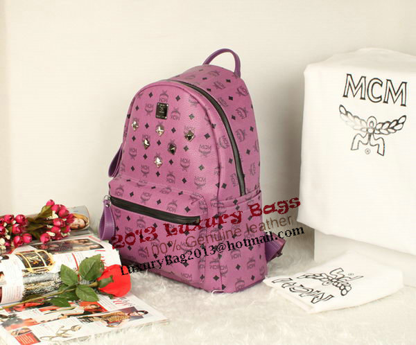 MCM Stark Backpack Jumbo in Calf Leather 8006 Purple MCM Stark Backpack Jumbo in Calf Leather 8006 Purple