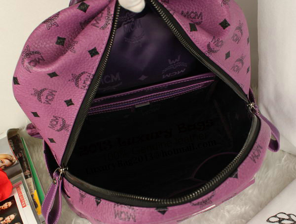 MCM Stark Backpack Jumbo in Calf Leather 8006 Purple MCM Stark Backpack Jumbo in Calf Leather 8006 Purple