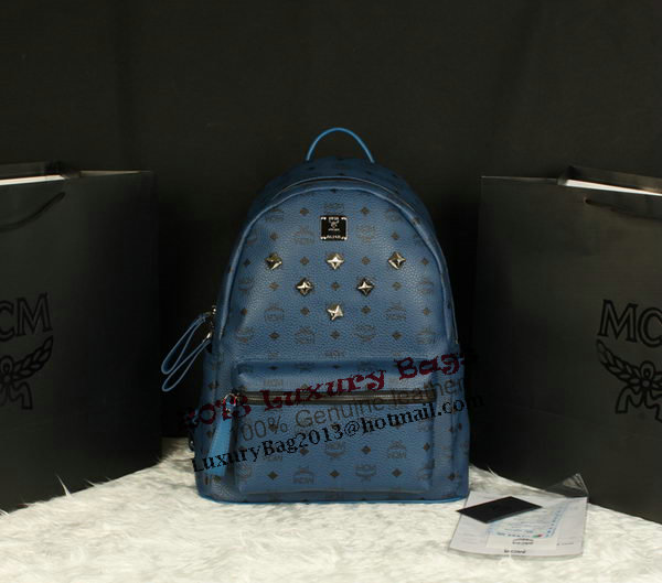 MCM Stark Backpack Jumbo in Calf Leather 8006 RoyalBlue MCM Stark Backpack Jumbo in Calf Leather 8006 RoyalBlue