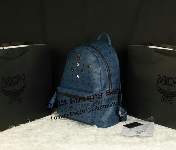 MCM Stark Backpack Jumbo in Calf Leather 8006 RoyalBlue MCM Stark Backpack Jumbo in Calf Leather 8006 RoyalBlue