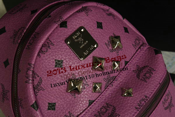 MCM Stark Backpack Medium in Calf Leather 8003 Purple MCM Stark Backpack Medium in Calf Leather 8003 Purple