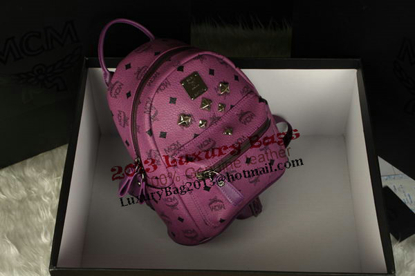 MCM Stark Backpack Medium in Calf Leather 8003 Purple MCM Stark Backpack Medium in Calf Leather 8003 Purple