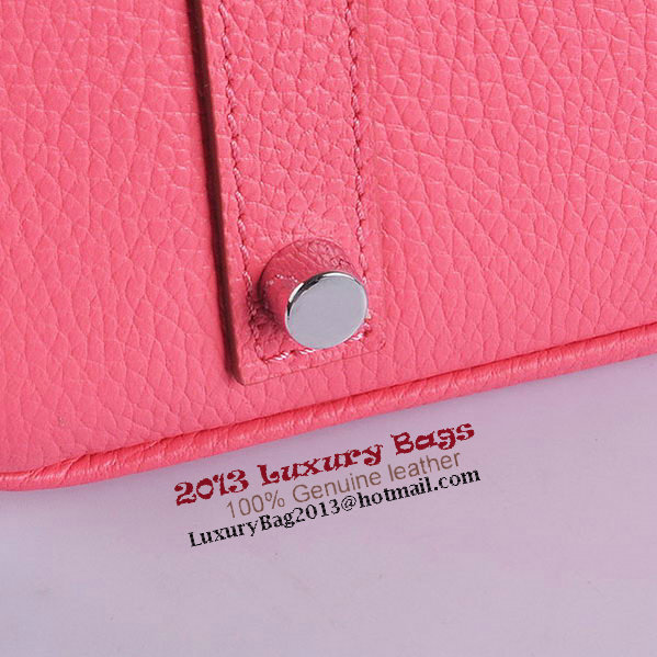 Hermes Birkin 35CM Tote Bag Pink Grainy Leather H6089 Silver Hermes Birkin 35CM Tote Bag Pink Grainy Leather H6089 Silver