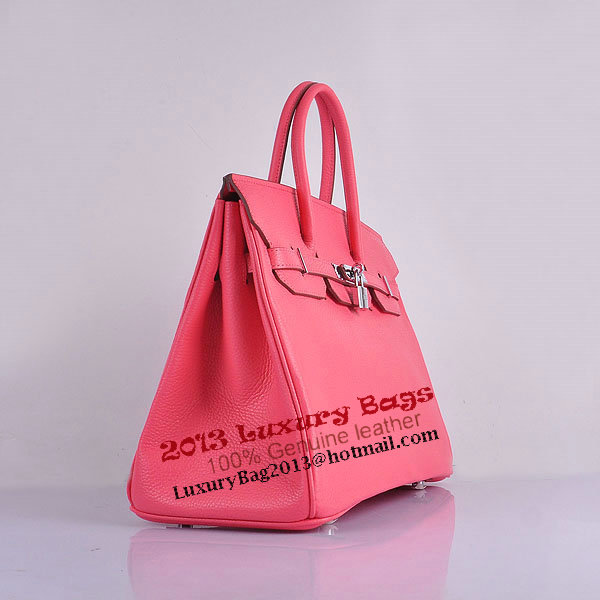 Hermes Birkin 35CM Tote Bag Pink Grainy Leather H6089 Silver Hermes Birkin 35CM Tote Bag Pink Grainy Leather H6089 Silver
