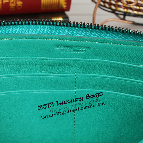 Bottega Veneta Intrecciato Nappa Zip Around Wallet BV20017 Green Bottega Veneta Intrecciato Nappa Zip Around Wallet BV20017 Green