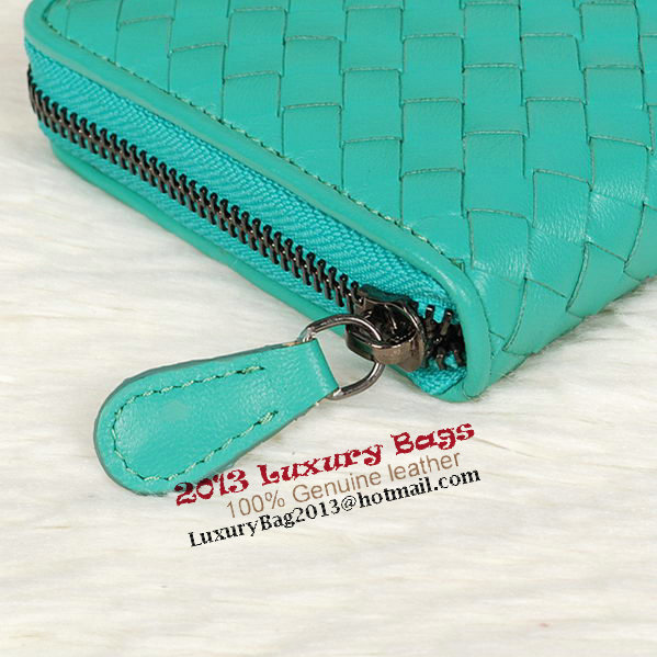 Bottega Veneta Intrecciato Nappa Zip Around Wallet BV20017 Green Bottega Veneta Intrecciato Nappa Zip Around Wallet BV20017 Green