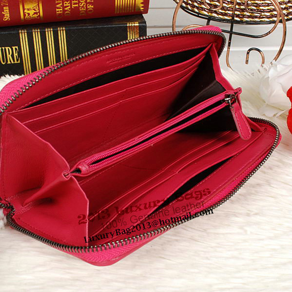 Bottega Veneta Intrecciato Nappa Zip Around Wallet BV20017 Rose Bottega Veneta Intrecciato Nappa Zip Around Wallet BV20017 Rose