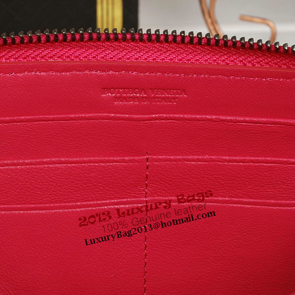 Bottega Veneta Intrecciato Nappa Zip Around Wallet BV20017 Rose Bottega Veneta Intrecciato Nappa Zip Around Wallet BV20017 Rose