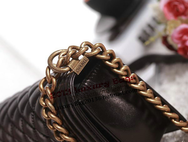 Chanel Boy Flap Shoulder Bag in Black Lambskin Leather A67086 Gold Chanel Boy Flap Shoulder Bag in Black Lambskin Leather A67086 Gold