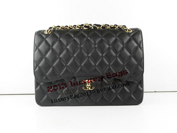 Chanel Classic Flap Bag 1113 Black Original Caviar Leather Gold Chanel Classic Flap Bag 1113 Black Original Caviar Leather Gold
