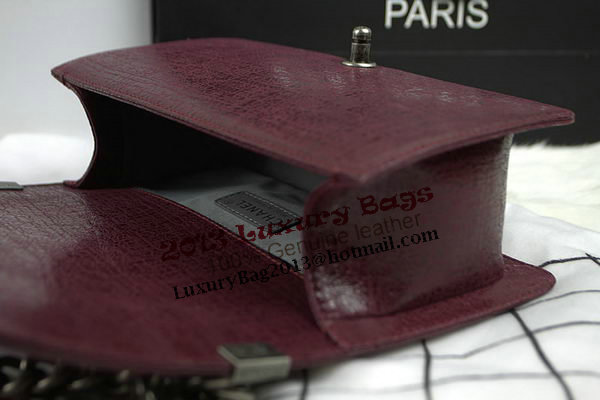 Chanel Boy Flap Shoulder Bag in Original Glazed Crackled Leather A67025 Burgundy Chanel Boy Flap Shoulder Bag in Original Glazed Crackled Leather A67025 Burgundy