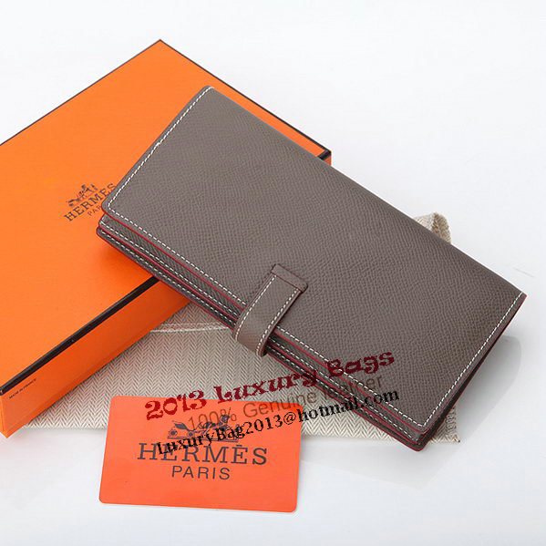 Hermes Bearn Japonaise Bi-Fold Wallet Original Leather A208 Khaki Hermes Bearn Japonaise Bi-Fold Wallet Original Leather A208 Khaki